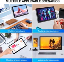 Draagbare Monitor 10,1 Inch Touchscreen - 1920x1200 Resolutie - IPS Paneel - USB-C En HDMI Aansluiting - Met Luidsprekers — thumbnail 5