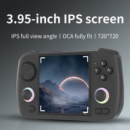 Retro Game Console Draagbaar - Zwart 64GB 5K Spellen - 3.95 Inch IPS Scherm - Kunststof - Voor Gaming En Entertainment — thumbnail 1