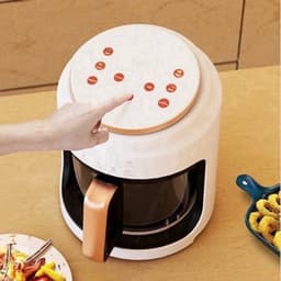 Airfryer - 3L – Heteluchtfriteuse - 1000W – Olievrij Frituren – LED Touchscreen - en 360° Hete Lucht – Voor Gezonder Koken - Veilig in Gebruik - Zwart — thumbnail 3