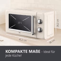 Magnetron – Retro Magnetron – Microwavemagnetron – Keukenmagneetoven – Mini Magnetron – 20 Liter Inhoud – 700 Watt Vermogen — thumbnail 1