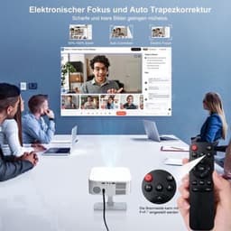 Beamer Draagbaar - Native 1080p Resolutie - 400 ANSI Lumen Helderheid - LED Technologie - Voor Thuisbioscoop - Smart Projector — thumbnail 5