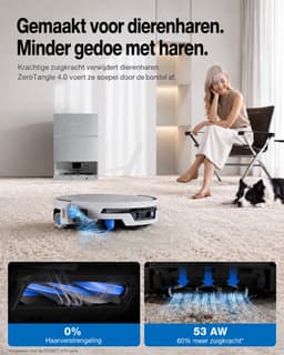 Ecovacs Deebot X12S Pro Omni - Robotstofzuiger Met Dweilfunctie - 27.000 Pa - 63°C Warm Water - Omni Station - AIVI 3D 4.0 - Wit — thumbnail 2