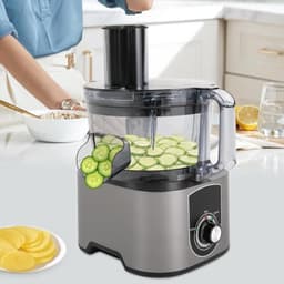 Elektrische Groentesnijder – Voedselprocessor – Keukenmachine – Groentensnijder – Blender – 600W Krachtige Motor – 7 Liter Grote Capaciteit — thumbnail 2