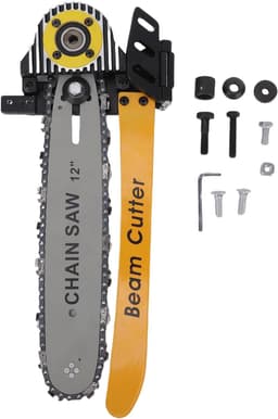 Beam Cutter Attachment 12 Inch Zaagdiepte voor 7-1/4 en 8-1/2 Wormdrive Saw Converteert Cirkelzaag Naar Beam Cutter met Voetpedaal en Basis voor Balken, Kolommen en Boomstammen — thumbnail 1
