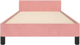 Bedframe van fluweel, roze, 90 x 190 cm — thumbnail 5