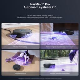 Narwal Flow 2 Complete Robotstofzuiger met Dweilfunctie - 31.000 Pa - Zelfreinigend all-in-one Basisstation - Zwart - Met Extra Accessoires — thumbnail 3