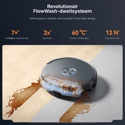 Narwal Flow 2 Complete Robotstofzuiger met Dweilfunctie - 31.000 Pa - Zelfreinigend all-in-one Basisstation - Zwart - Met Extra Accessoires — thumbnail 5