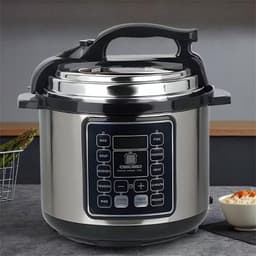 Elektrische Snelkookpan - Multicooker Stoofpan - Maaltijden Koken - 10-in-1 Functionaliteit - 6 Liter Capaciteit - RVS — thumbnail 2