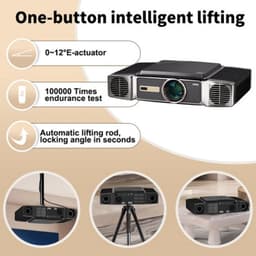 Beamer 2600 ANSI Lumen - Full HD 1920x1080 Resolutie - 200W LED - Android 9.0 Smart Projector - LCD Scherm - Voor Home Theater En Zakelijk Gebruik — thumbnail 1