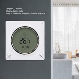 Digitale Thermostaat - Kamertemperatuurregelaar - Verwarming Instellen - LCD Geheugenfunctie - 5-45C Bereik - Wit — thumbnail 4