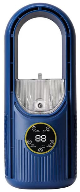 Ventilator - Draagbare bladloze ventilator - 6 snelheden - USB verneveling & timer - Stil - Kantoor, woonkamer, slaapkamer - Blauw — thumbnail 1