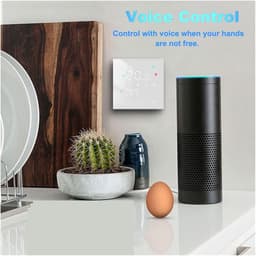Slimme WiFi Thermostaat - Temperatuurregelaar Verwarming - Comfort Verhoging - Dubbele Sensor - 3A/16A - Wit — thumbnail 4