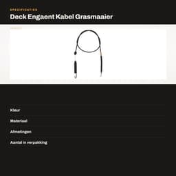 Vervangende kabel voor Dailygoods Grasmaaier 700 Serie — thumbnail 2
