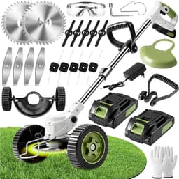 CRLYN® Grasmaaier Elektrisch - Grastrimmers met Accu - Groen — thumbnail 1