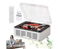 Desktop CD Speler - Multifunctioneel CD Speler - Retro Bluetooth Luidspreker - FM Radio - Ondersteunt MP3/WMA-formaten - Bluetooth 2-way - Dubbele Stereoluidsprekers - 20x15x7 cm - Voor Thuis en Kantoor