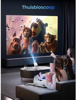 NIVA® Mini Beamer - Draagbare Beamer - Verbeterde Miniprojector - Wit - 10cm x 10cm x 15cm — thumbnail 5