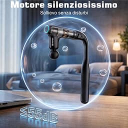 Massage Gun – Deep Tissue Massagepistool – 4 Massagekoppen – Stil <45 dB – 3-5 Uur Accu – USB-C Oplaadbaar — thumbnail 2