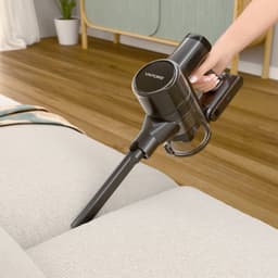 Vapore Steelstofzuiger Draadloos - Incl. Extra Accu & Filter - 47 Minuten Accuduur - 350W - Snoerloze Stofzuiger - Stofzuiger Zonder Zak - Op Accu - Vacuum Cleaner - Kruimeldief - Draadloze Steelstofzuiger - Zwart — thumbnail 2