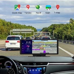 Dashcam voor Auto - 10.26” Dashcam ADAS GPS Navigatie - Android 8.1 - Remote Monitor & Rijassistentie - 2G met 6m RCC - Zwart — thumbnail 3