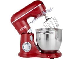 Keukenmachine - Deegmachine Mixer - Thuisbakken en Koken - Krachtige 1300W Motor - 6 Liter Kom - Rood