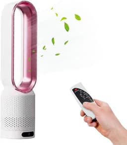 toren ventilator - luchtreinigers -Circulatie - Bladloze - Ventilator - Ultra-Stille - Slaapzaal - Bureau - Vloer -Elektrische - Toren -Zonder -Blad - Ventilator - Ventilator - Rozerood — thumbnail 1