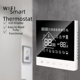 Slimme Thermostaat - Ketel Controller - Vloerverwarming Instellen - App Afstandsbediening - 10 x 10 x 8 cm - Zwart — thumbnail 5
