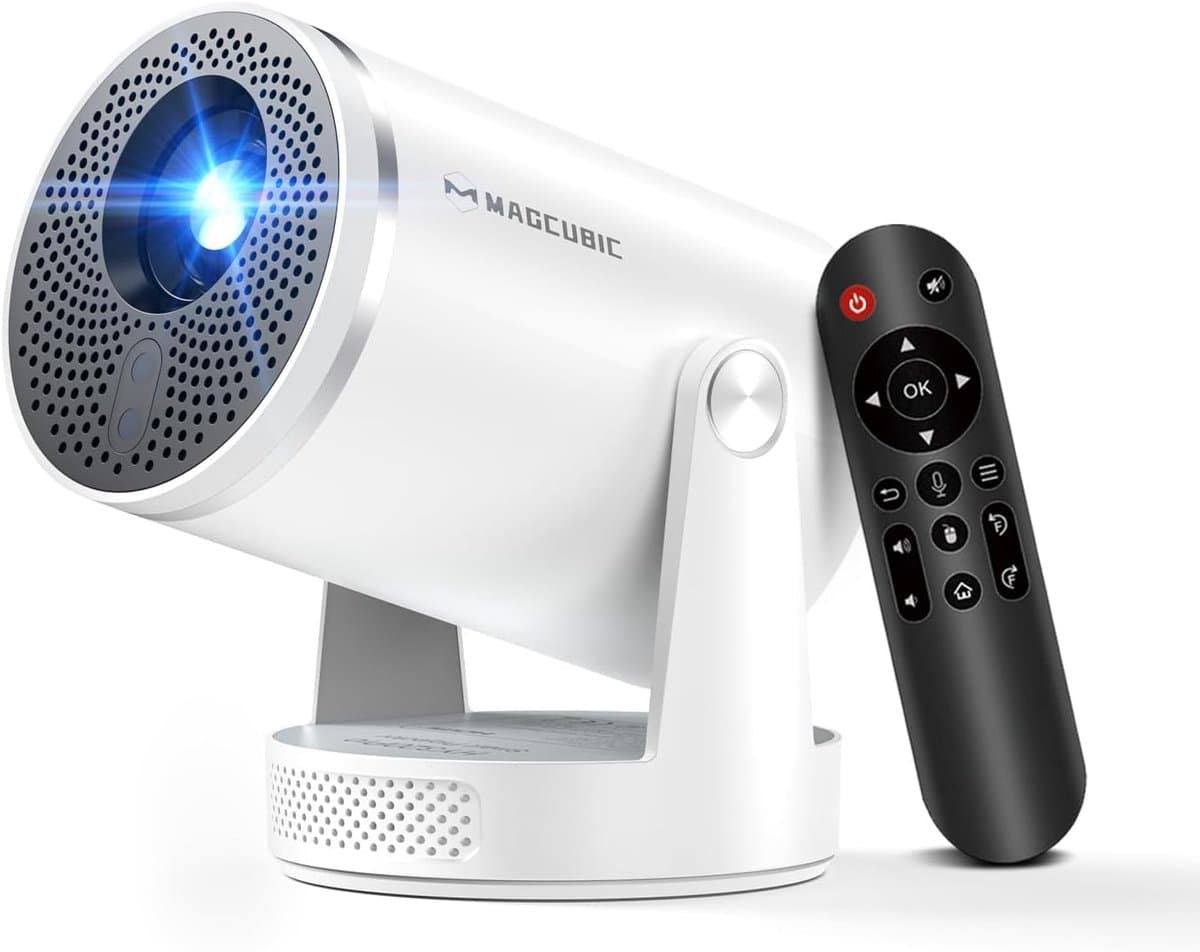 Mini Beamer 4K – Native 1080p – 400 ANSI Lumen – Autofocus – WiFi 6 & Bluetooth 5.4 – Android 14 — afbeelding 1
