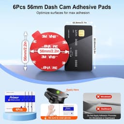Thijox - Dubbelzijdige Zelfklevende Pads voor Dashcam, Telefoonhouder en Accessoires - Extra Sterk, Permanent, 20 Stuks - Ideaal voor Auto, Thuis, Cam — thumbnail 4