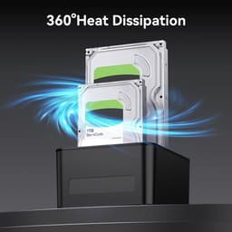Thijox - 3 Bay Harde Schijf Docking Station voor 3.5 inch SATA HDD/SSD - USB 3.0 - Externe Opslagoplossing - Ideaal voor Back-up en Gegevensoverdracht — thumbnail 3