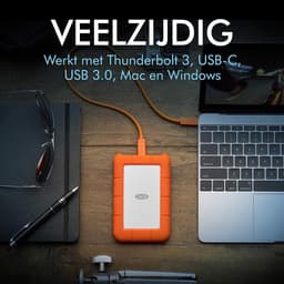 Externe Harde Schijf - Mobiele Opslag - Data Back-up - Schok- en Waterbestendig - 1TB Capaciteit - Oranje — thumbnail 4
