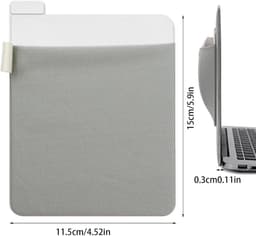 Externe harde schijf houder - Laptop opberger - Laptop organiseren - Plakbare opbergvak - 15 x 11.5 cm - Zwart — thumbnail 5