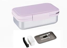 Lekvrije RVS Lunchtrommel met Vakken - Magnetronbestendige Broodtrommel 800ml — thumbnail 1