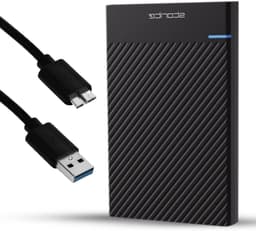 Externe harde schijf - Draagbare opslag - Bestanden opslaan - Snelle USB 3.0 - 500 GB - Zwart — thumbnail 1