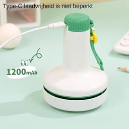 Bureau Stofzuiger - Mini Stofzuiger - Werkplek Schoonhouden - Verstelbare Zuigkracht - Compact Formaat - Wit — thumbnail 5