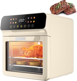 Airfryer Oven - Multicooker - Gezond Koken - Zichtvenster - 12 Liter - Off-white — thumbnail 1