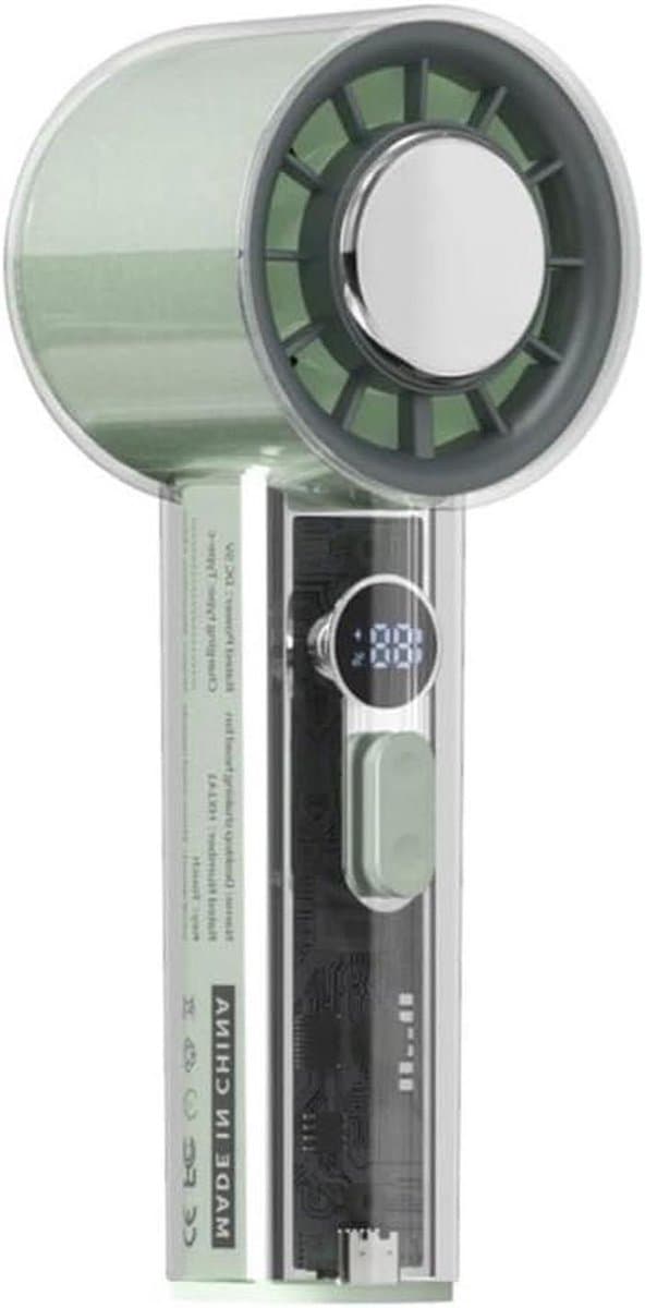 Tafel Ventilator - Kleine Ventilator - Persoonlijke Verkoeling - Draagbaar Ontwerp - 3000mAh Batterij - Wit — afbeelding 1