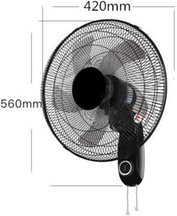 Wandventilator - Muurventilator Ventilator - Ruimte Koelen - Mechanische Pull Line - 16 Inch - rood — thumbnail 4