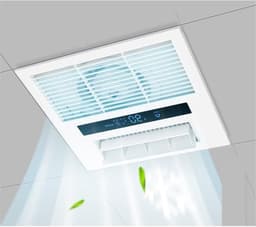 Afzuigkap Ultradun - Ventilator Plafond - Lucht Verfrissen - Slank Ontwerp - 30x30x6 cm - Wit — thumbnail 5