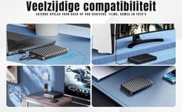 QIN® Harde Schijf - Externe Harde Schijf - SSD Extern - Externe Harde Schijven - Zwart - 15cm x 10cm x 4cm — thumbnail 5