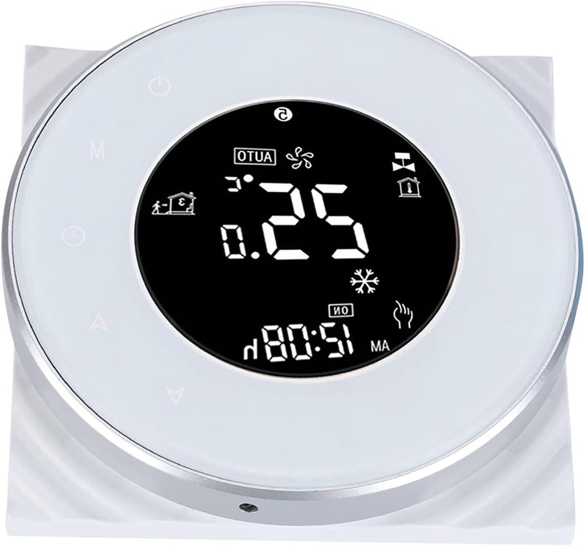 Vloerverwarming Thermostaat - Slimme Regelaar - Energie Besparen - Dubbele Temperatuur Sensor - WiFi Bediening - Zwart — afbeelding 1