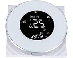 Vloerverwarming Thermostaat - Slimme Regelaar - Energie Besparen - Dubbele Temperatuur Sensor - WiFi Bediening - Zwart