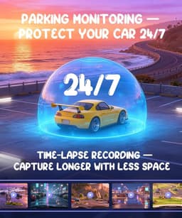 Dashcam Auto - Autocamera Videorecorder - Veilig Rijden - 2K Resolutie Spraakbesturing - 32GB SD-kaart - Zwart — thumbnail 4