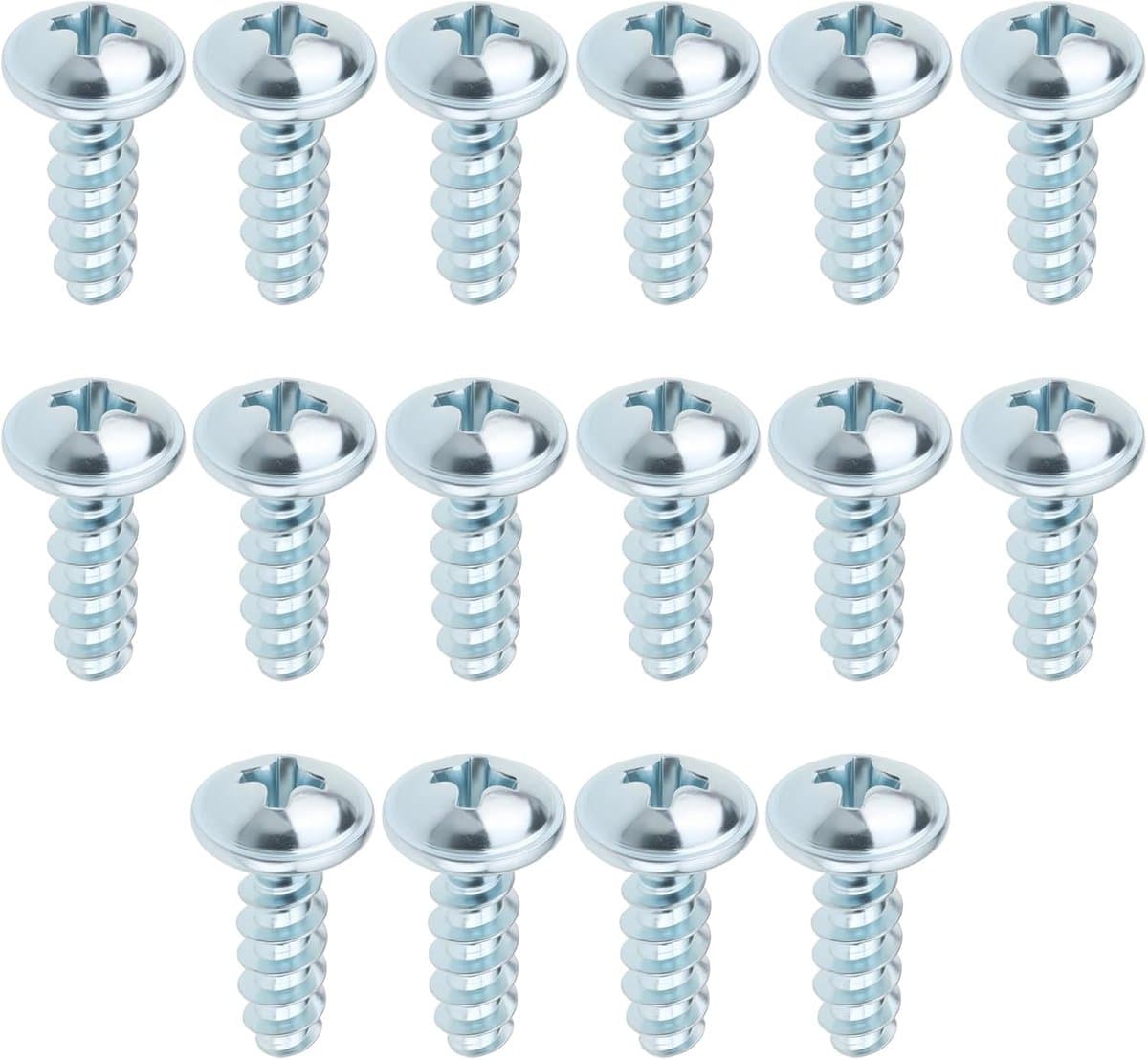SnelShoppen - 16pcs M5 x 16mm Grasmaaier Schroeven Gegalvaniseerd Staal Vervangingsschroeven voor Tuinonderhoud — afbeelding 1