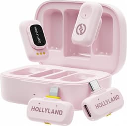 Hollyland-A1-Combo-Draadloze-Microfoon-Licht poeder-48kHz-24bit-High-Fidelity-3-niveau-Intelligente-Ruisonderdrukking — thumbnail 1