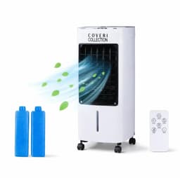 Innovastore Draagbare waterluchtkoeler - Luchtkoeler - Mobiele koeler - Luchtbevochtiger - Luchtnevelkoeler - Aircooler - Wit — thumbnail 1