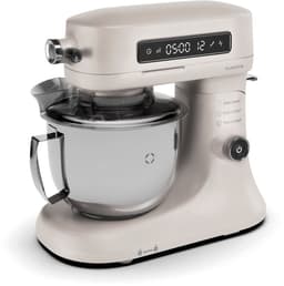 Klarstein Chiara 1600W Keukenmachine – 5L roestvrijstalen kom, 12 snelheden, LCD-touchdisplay, Stil ≤72 dB, Vaatwasserbestendige patisserieset, Aluminium spuitgietbehuizing, Zand — thumbnail 1