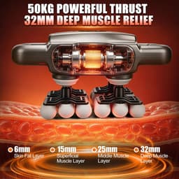 Massagepistool met 24 koppen - 6 modi - 20 snelheden - voor spierherstel en ontspanning - ShopVlot — thumbnail 5