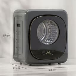 Sogiol® Compacte Wasdroger - 800W - 5 Standen - Touchscreen - Grijs 4 kg — thumbnail 5