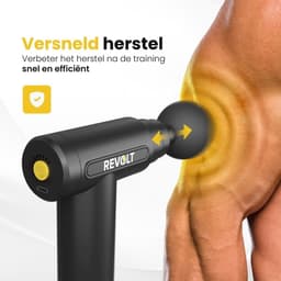 Mini Massage Gun - Inclusief 4 Opzetstukken - 6 Snelheidsstanden - Professioneel Massage Apparaat - Voor Spierherstel en Ontspanning — thumbnail 4