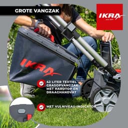 IKRA Bosch 36 V 3-in-1 accu-grasmaaier IB-LM 38 met mulchfunctie, voor gazons tot circa 400 m² – exclusief accu en oplader — thumbnail 5